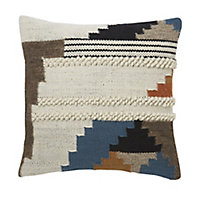 Ambre Multicolour Rug loop Indoor Cushion (L)50cm x (W)50cm