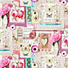 Amelie Multicolour Floral Smooth Wallpaper