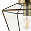 Amsterdam Glass & steel Transparent LED Ceiling light