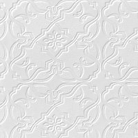 Anaglypta Luxury White Maxwell Textured Wallpaper