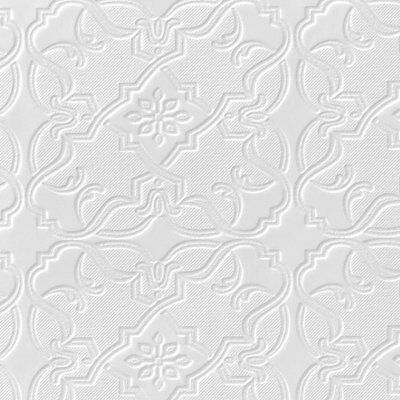 Anaglypta Luxury White Maxwell Textured Wallpaper | DIY at B&Q