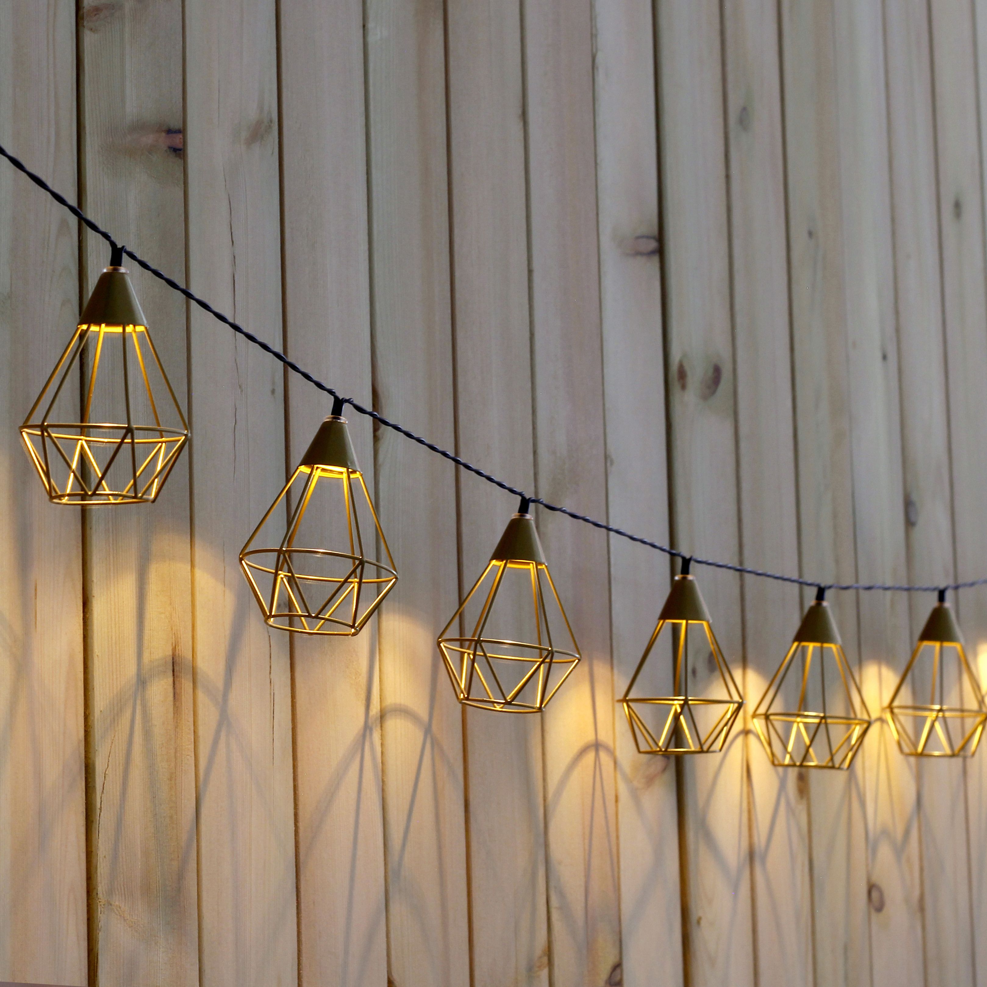 Anakena Battery-powered Warm white 10 Integrated LED Outdoor Yellow String lights