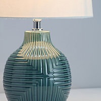Ananke Embossed ceramic Green Table light