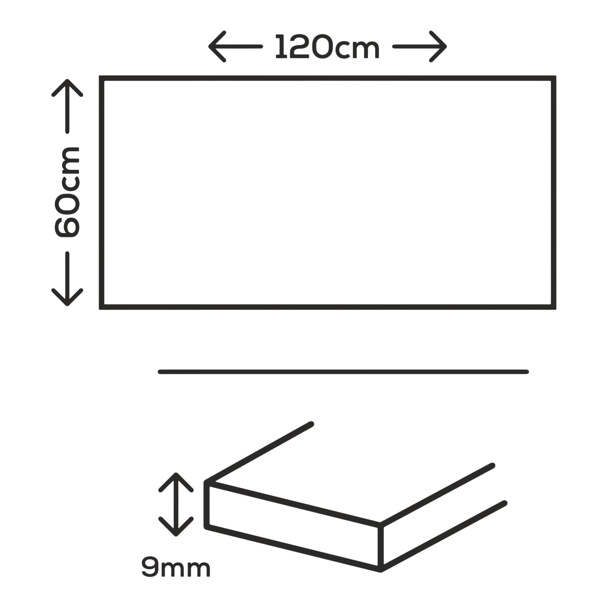 Ancho White Matt Stone effect Porcelain Indoor Wall & floor Tile, Pack of 2, (L)1200mm (W)600mm