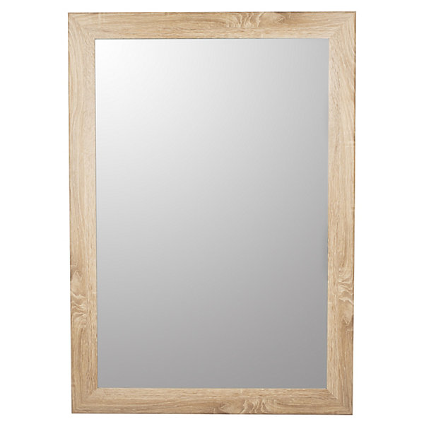 Andino Light oak effect Rectangular Wall-mounted Framed Andino Light oak effect Rectangular Wall-mounted Framed