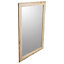 Andino Light oak effect Rectangular Wall-mounted Framed mirror, (H)103cm (W)73cm