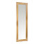 Andino Oak effect Bullnose Rectangular Framed Mirror (H)133cm (W)43cm