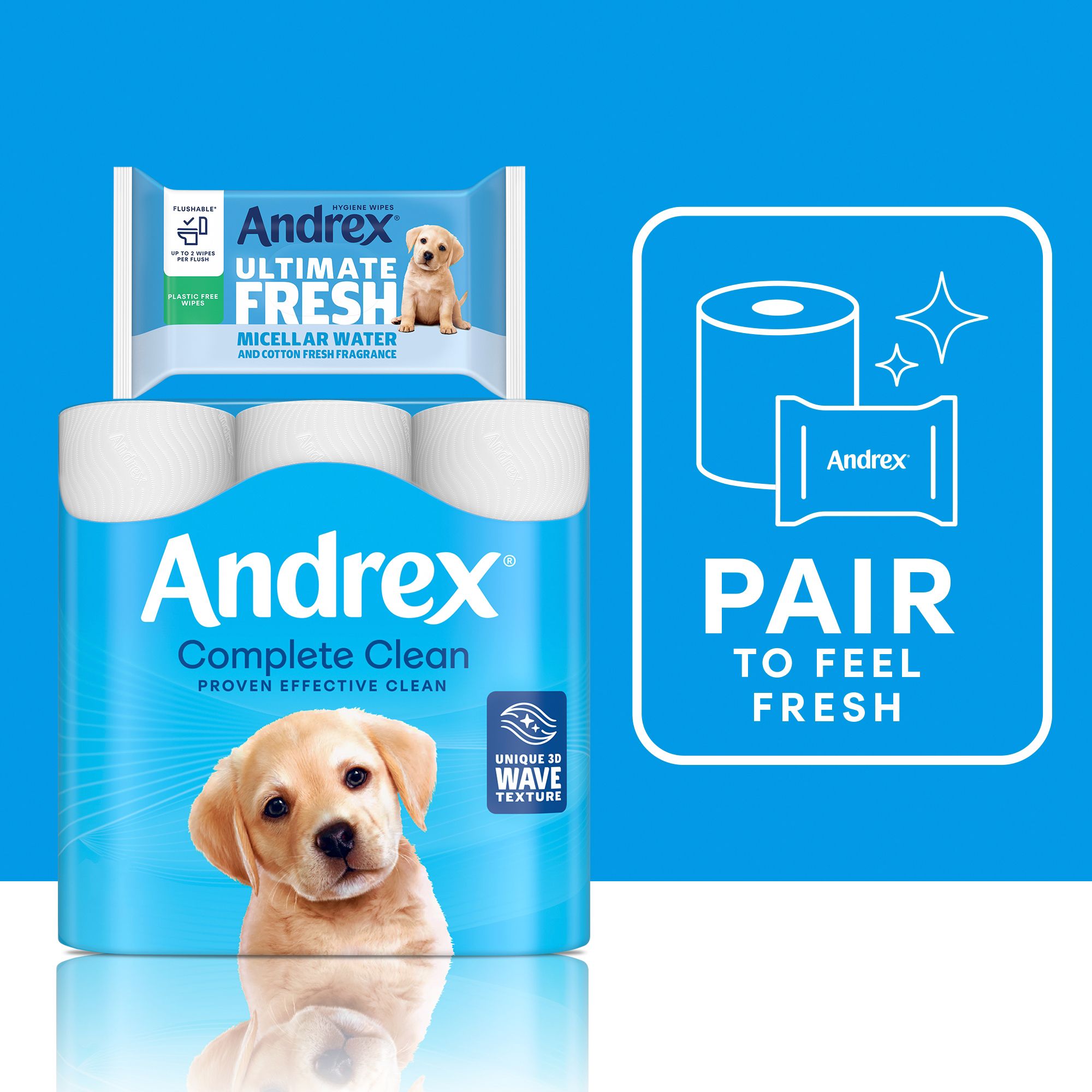 Andrex Complete Clean White Toilet roll
