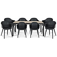 Annecy Metal 8 seater Dining set