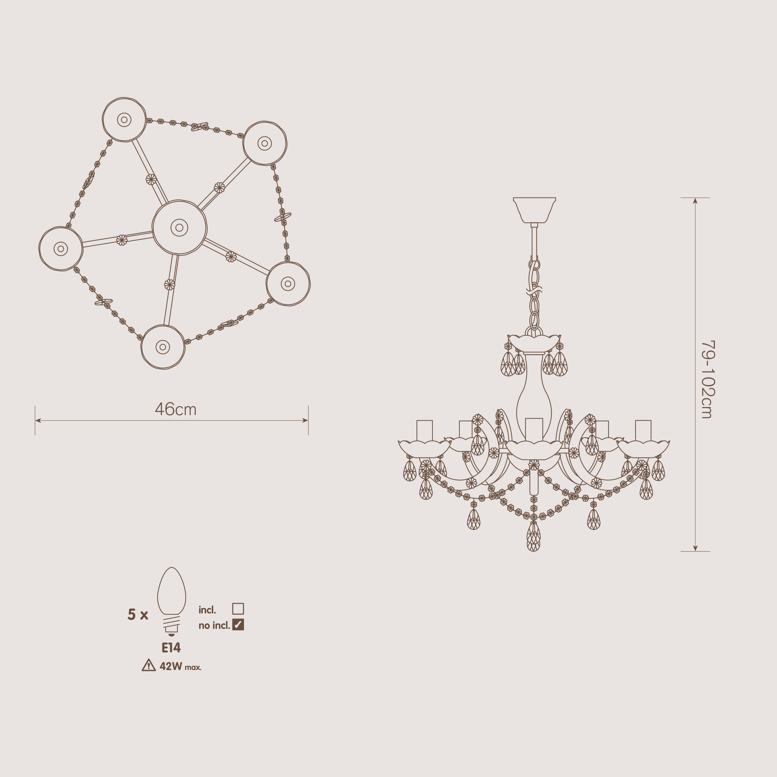 B&q annelise deals chandelier