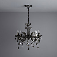 Annelise Chandelier Smoked 5 Lamp Ceiling light