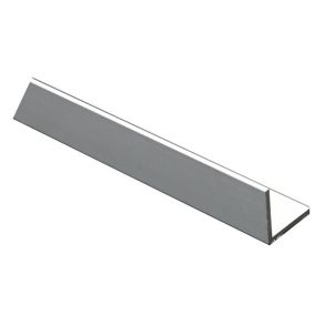 Anodised Aluminium Equal L-shaped Angle profile, (L)1m (W)20mm (D)20mm (T)1.5mm