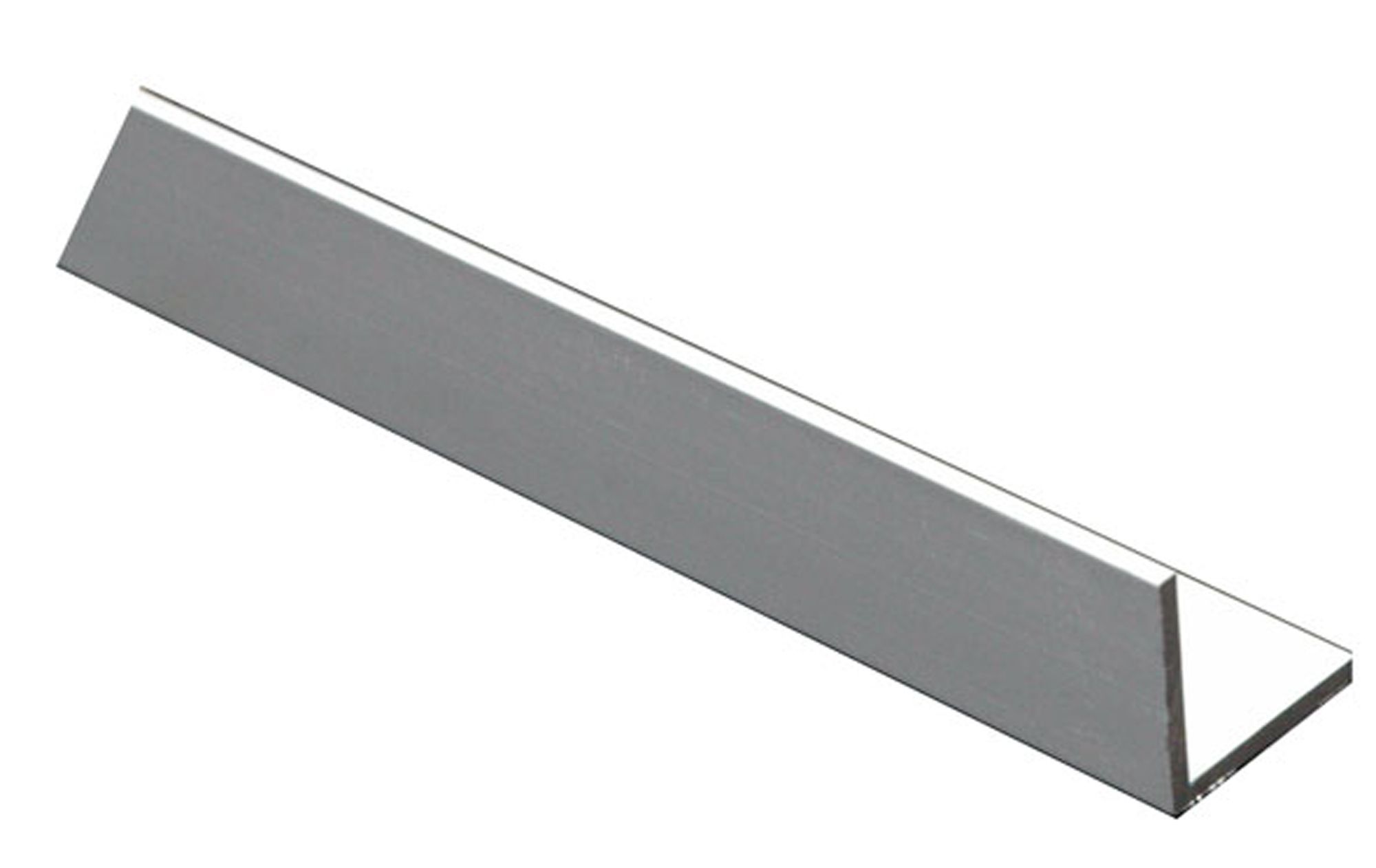 Anodised Aluminium Equal L-shaped Angle profile, (L)2m (W)25mm (D)25mm (T)1.5mm