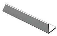 Anodised Aluminium Equal L-shaped Angle profile, (L)2m (W)25mm
