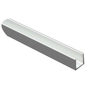 Anodised Aluminium Equal U-shaped Angle profile, (L)1m (W)20mm