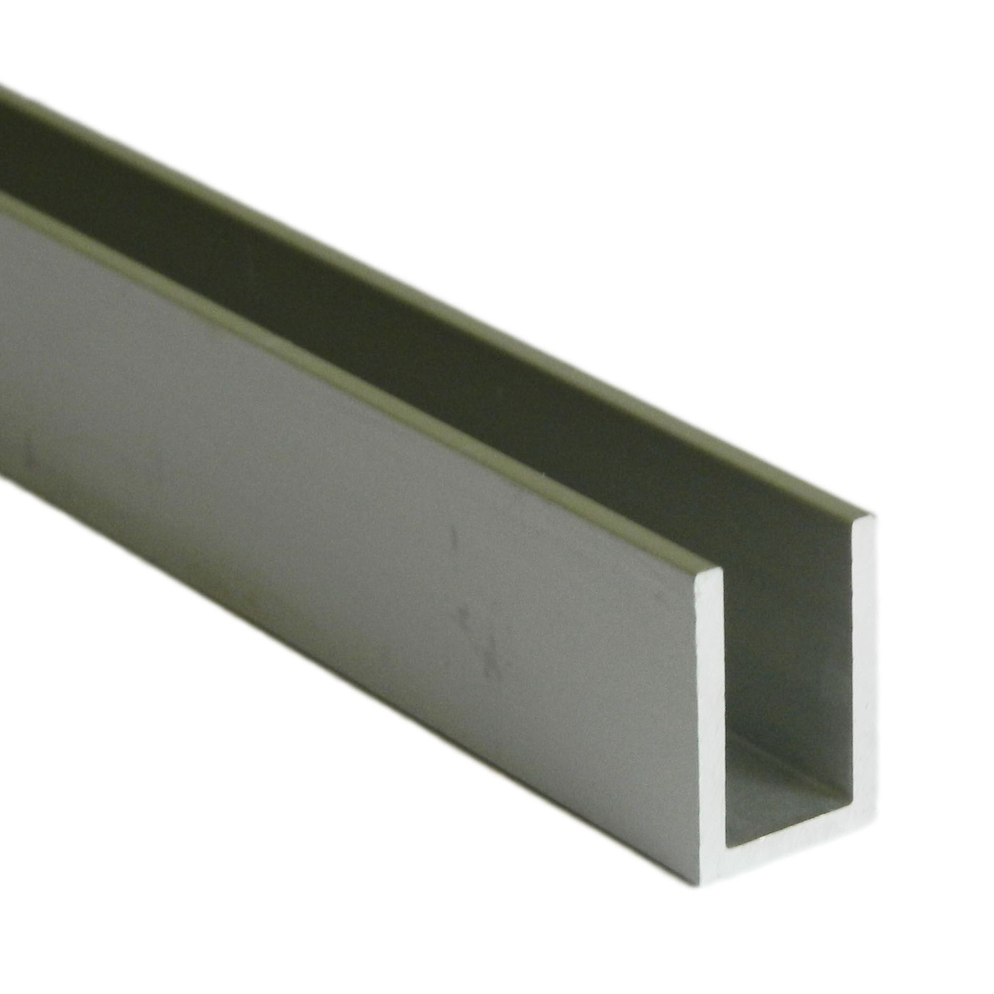 Anodised Aluminium Ushaped Channel, (L)1m (W)15mm DIY at B&Q