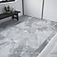 Anson Light grey Matt Marble effect Porcelain Wall & floor Tile Sample