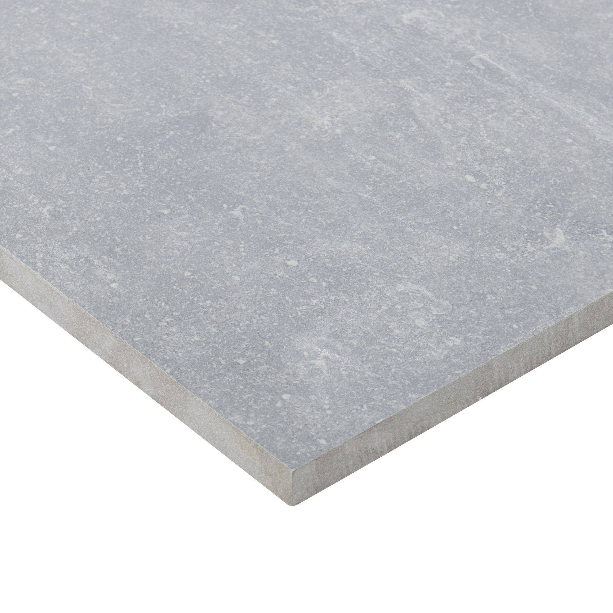 Anthracite Matt Stone effect Porcelain Outdoor Floor Tile, Pack of 2, (L)600mm (W)600mm