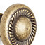 Antique brass effect Zamac Round Cabinet Knob