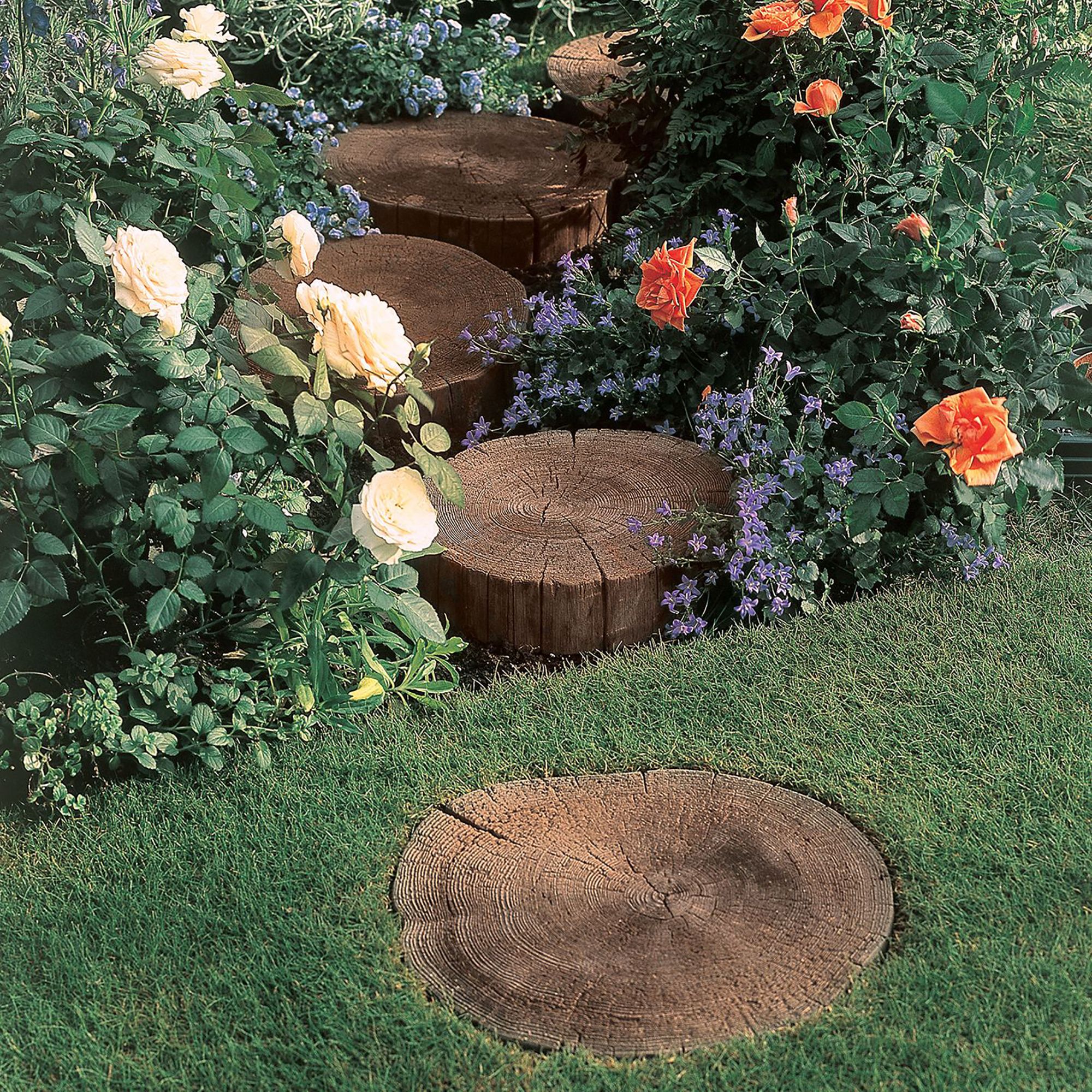 Antique brown Round Stepping stone