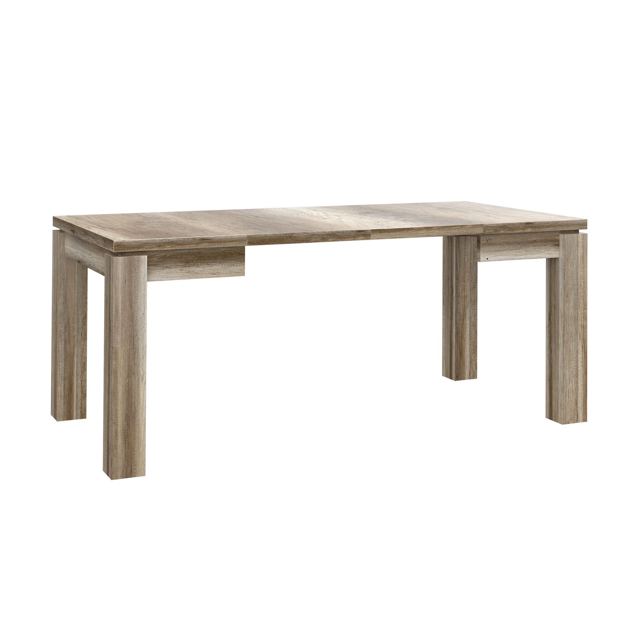 Antique oak Extendable Table (H)75.4cm (W)90.4cm