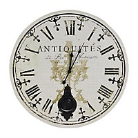 Antique Vintage Black & white Clock