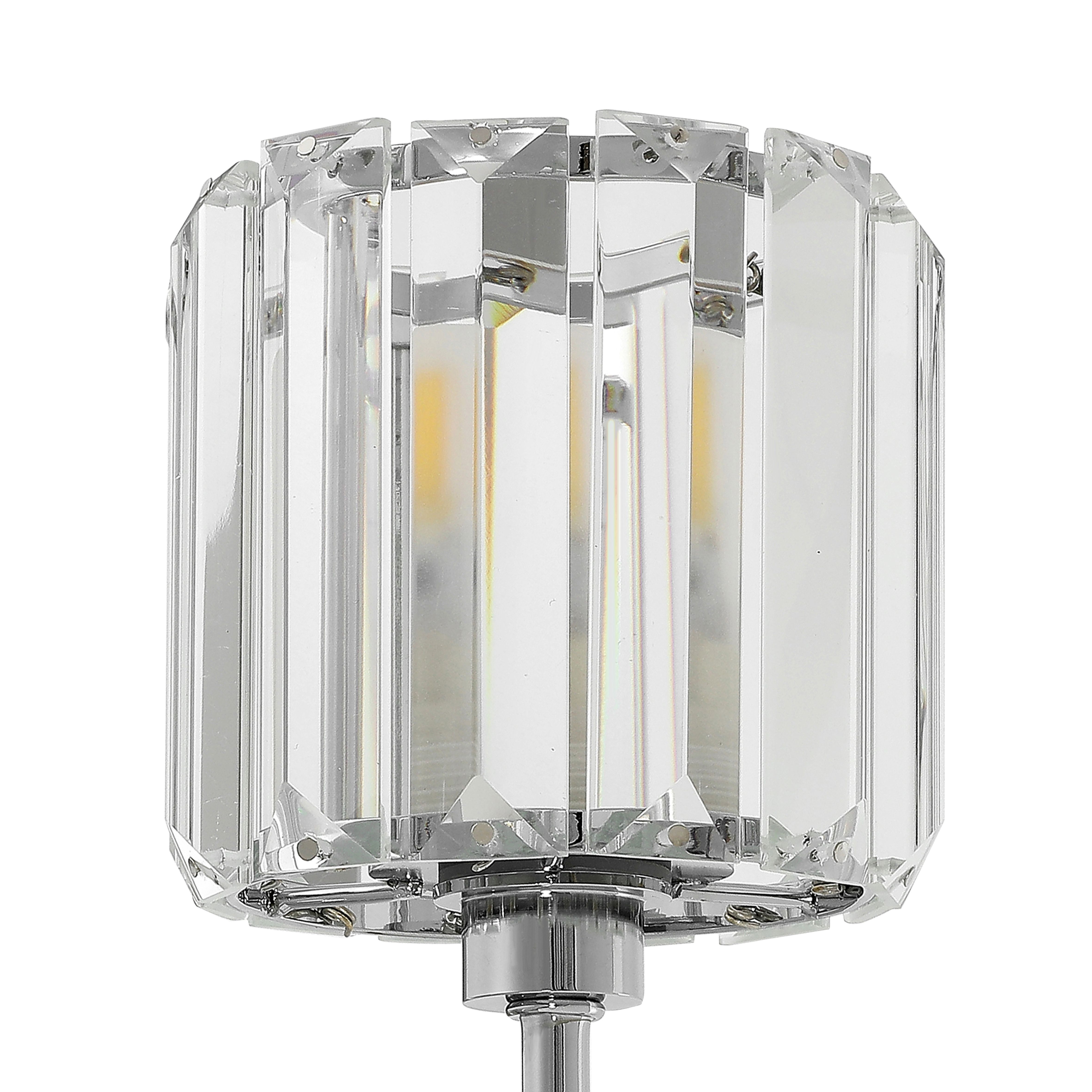 Antpitta Chrome effect Wired LED Bathroom wall light