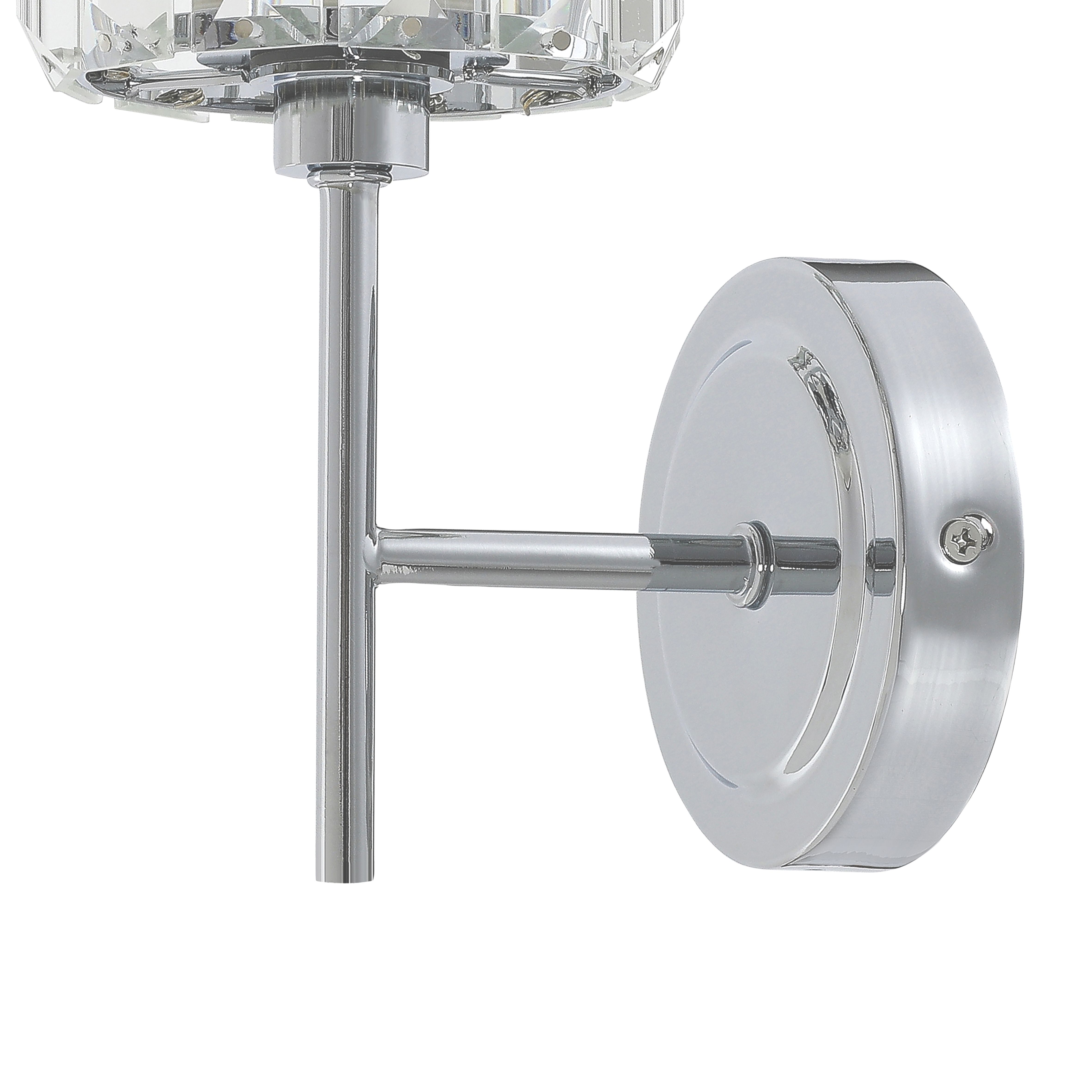 Antpitta Chrome effect Wired LED Bathroom wall light