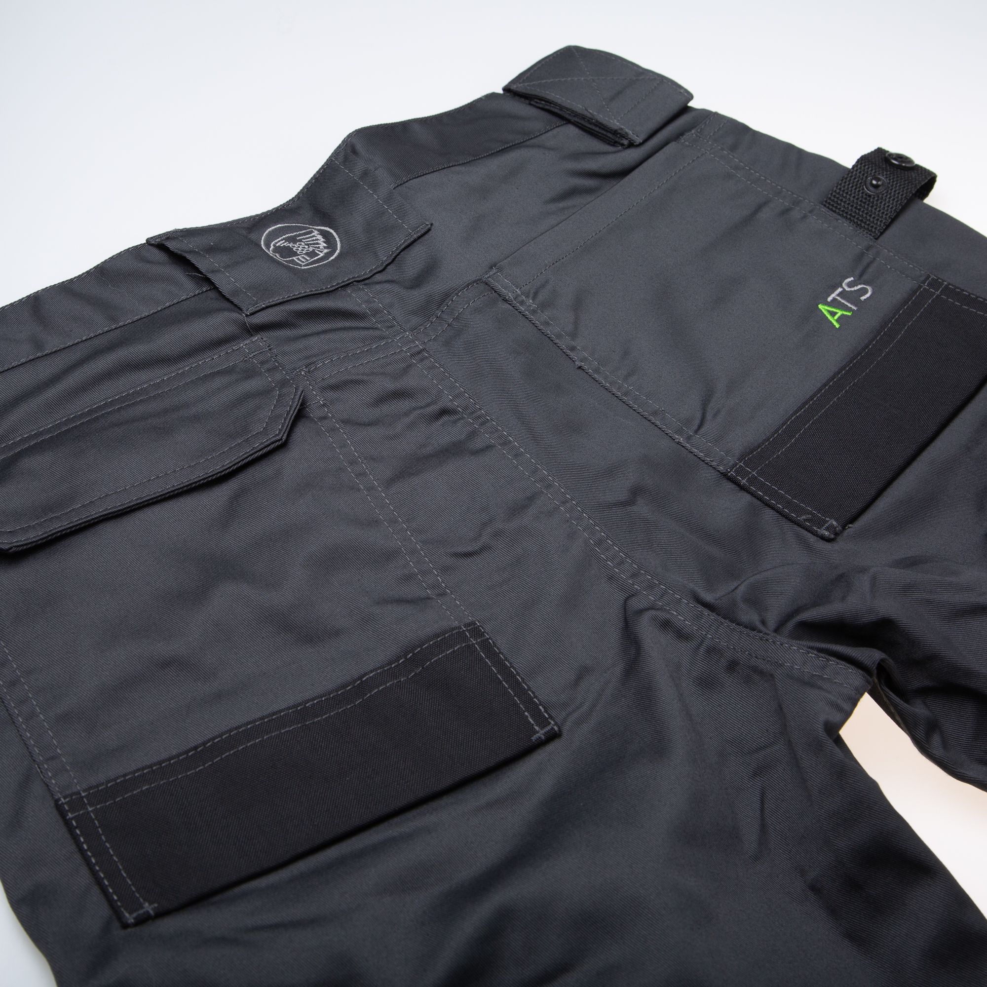 Apache Industrial Wear Grey & black Men's Holster pocket trousers, W32" L31"