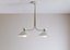 Apennin Matt Cream 2 Lamp Pendant ceiling light, (Dia)350mm
