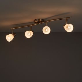 Aphaea Chrome effect 4 Light Spotlight