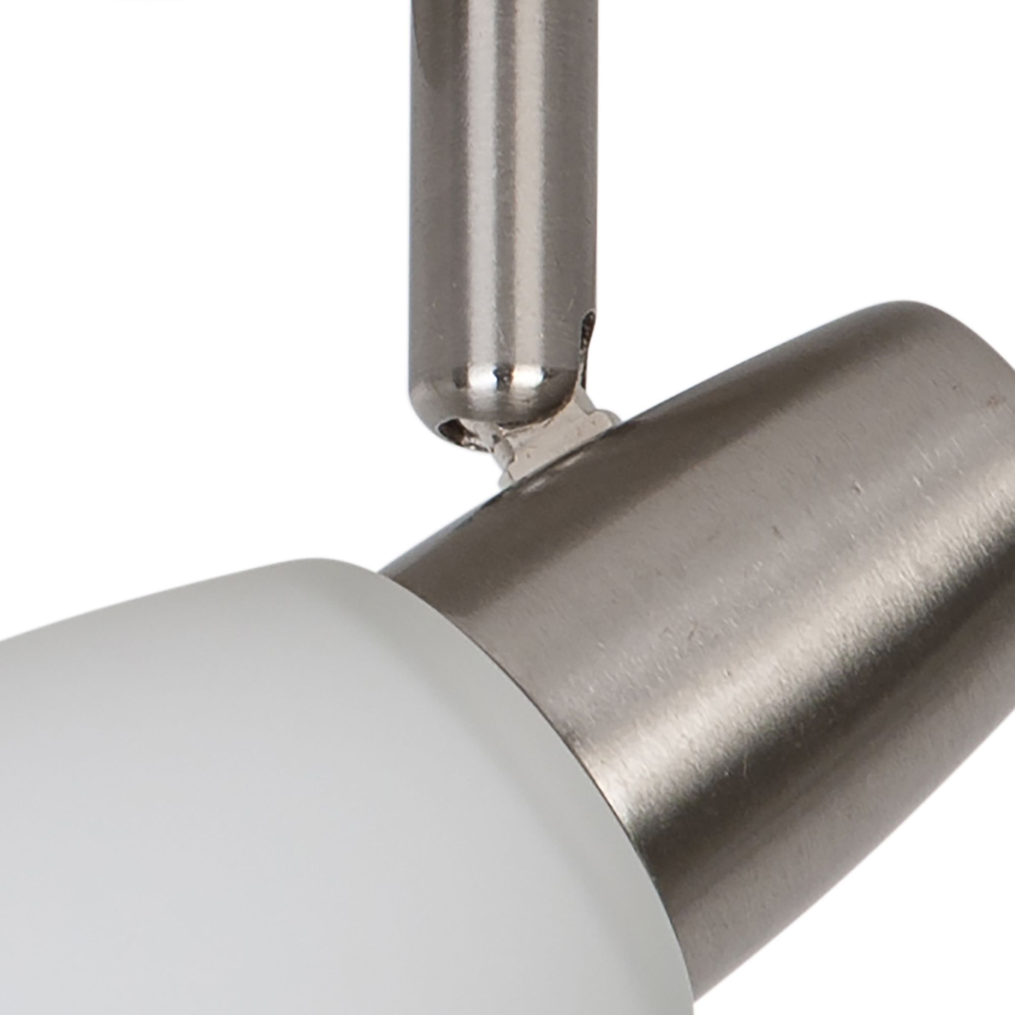 Aphaea Plate Satin nickel effect 3 Light Spotlight