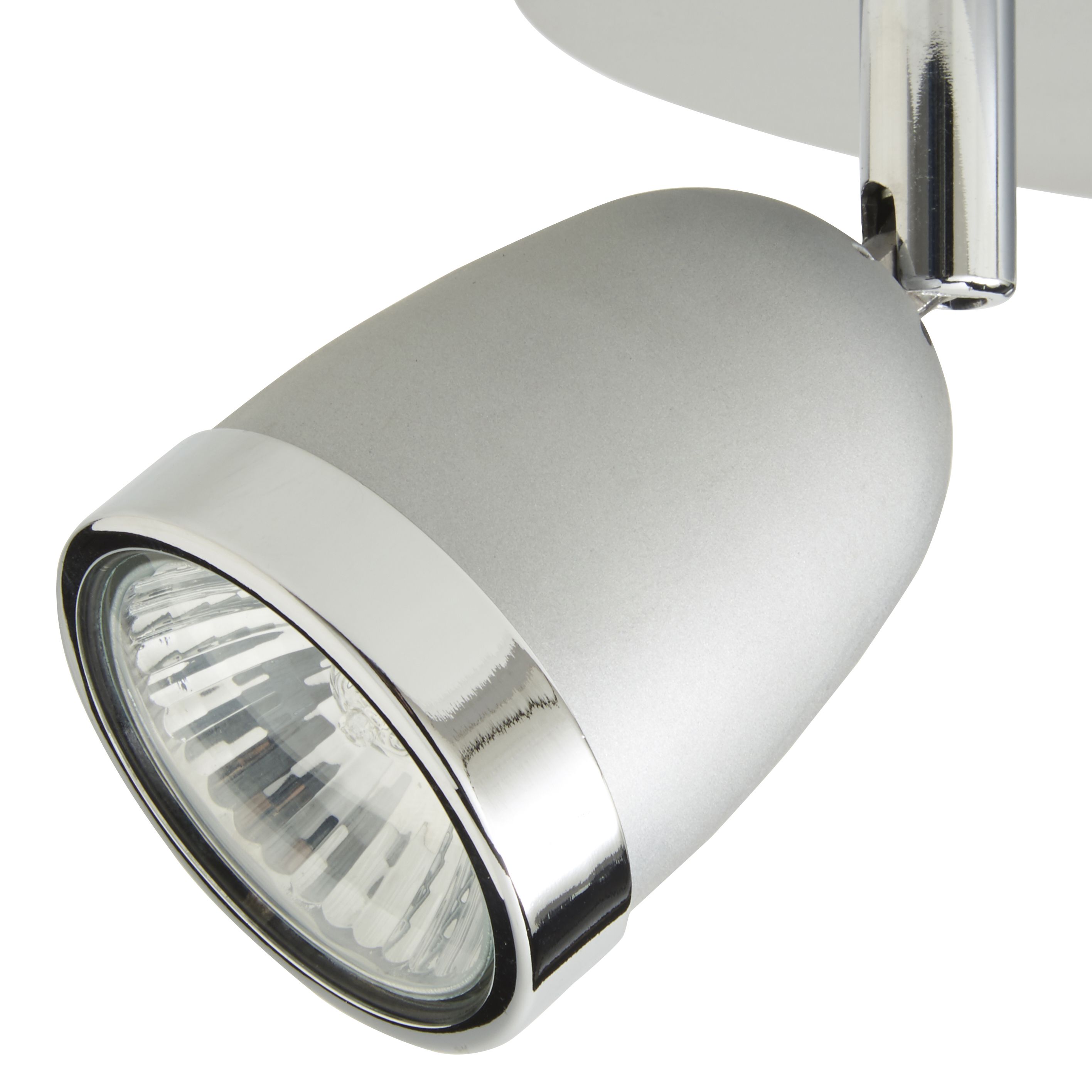 Apheliotes Silver effect 3 Light Spotlight
