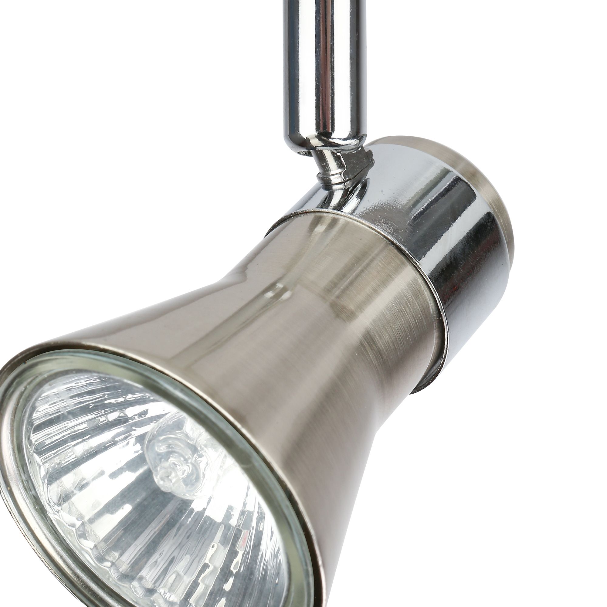 Aphroditus Modern Satin Nickel effect 3 Light Spotlight