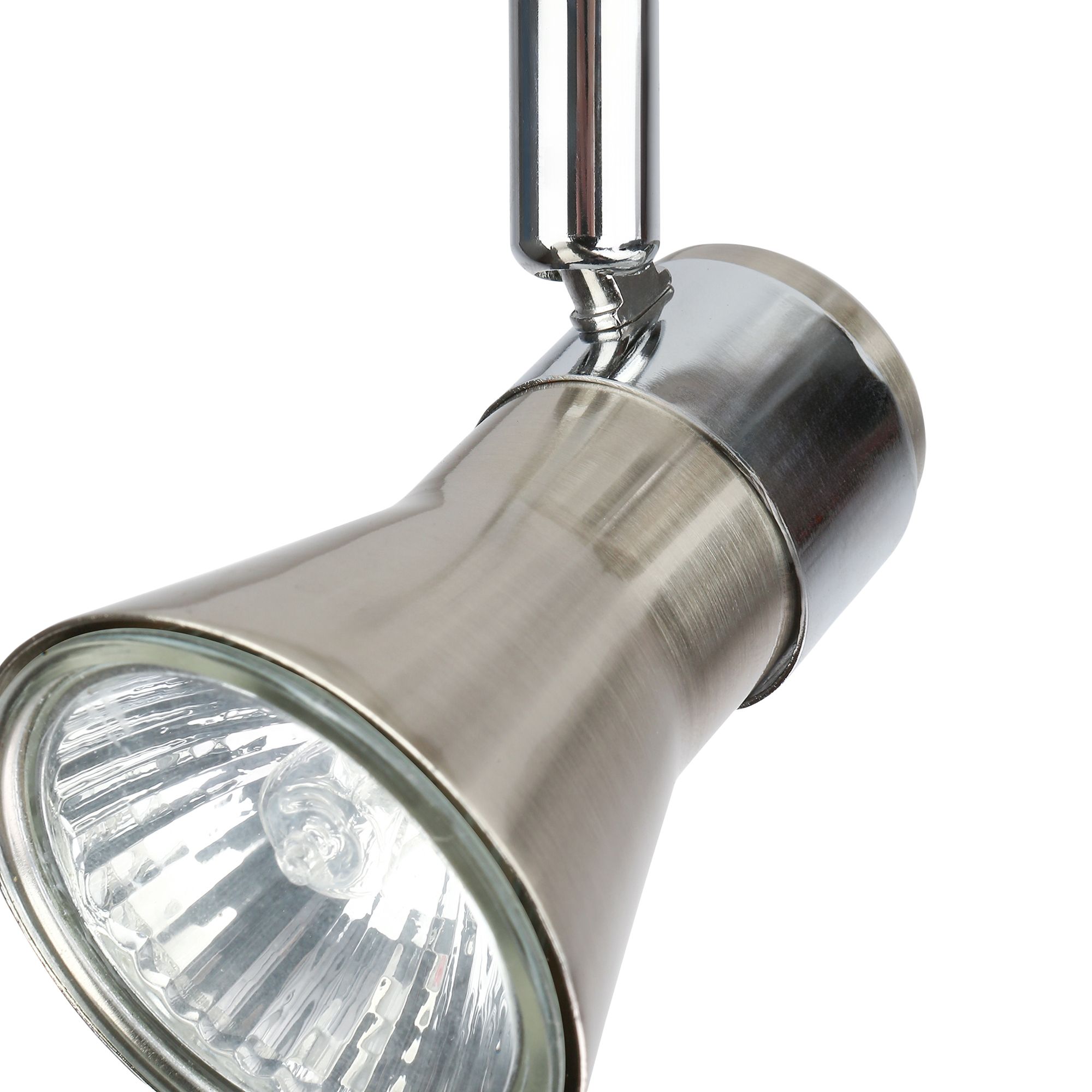 Aphroditus Modern Satin Nickel effect 3 Light Spotlight