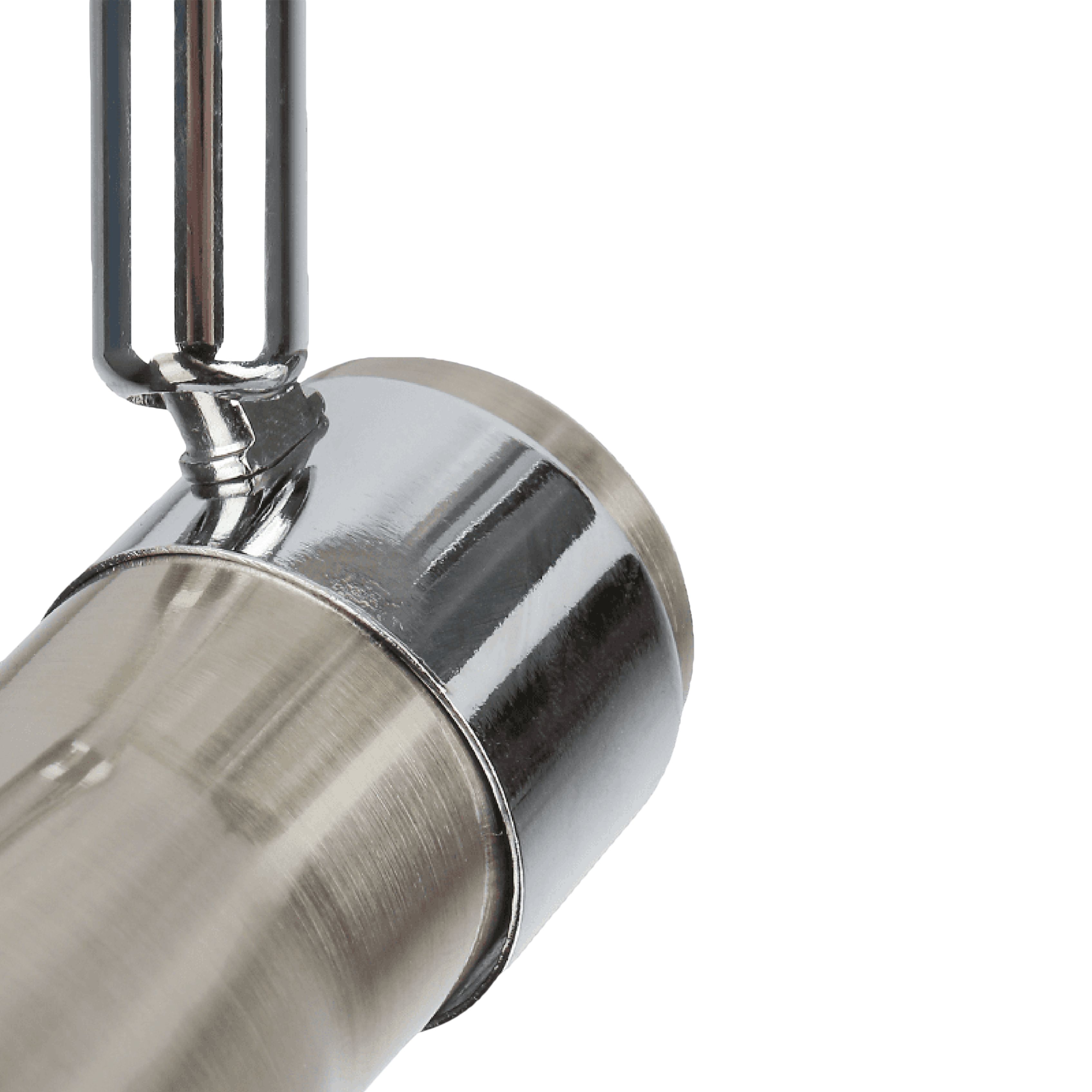Aphroditus Modern Satin Nickel effect 4 Light Spotlight