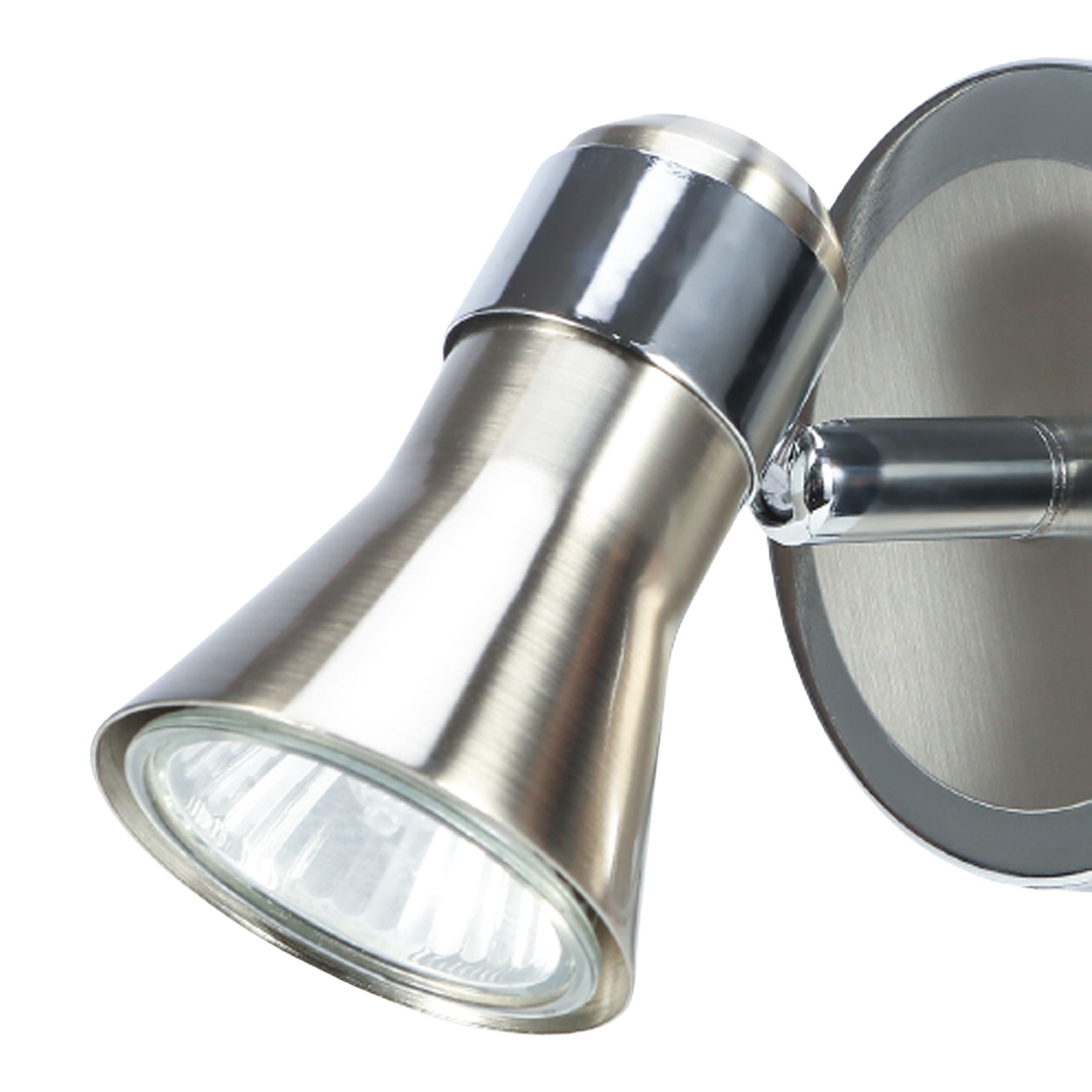 Aphroditus Modern Satin Nickel effect Spotlight