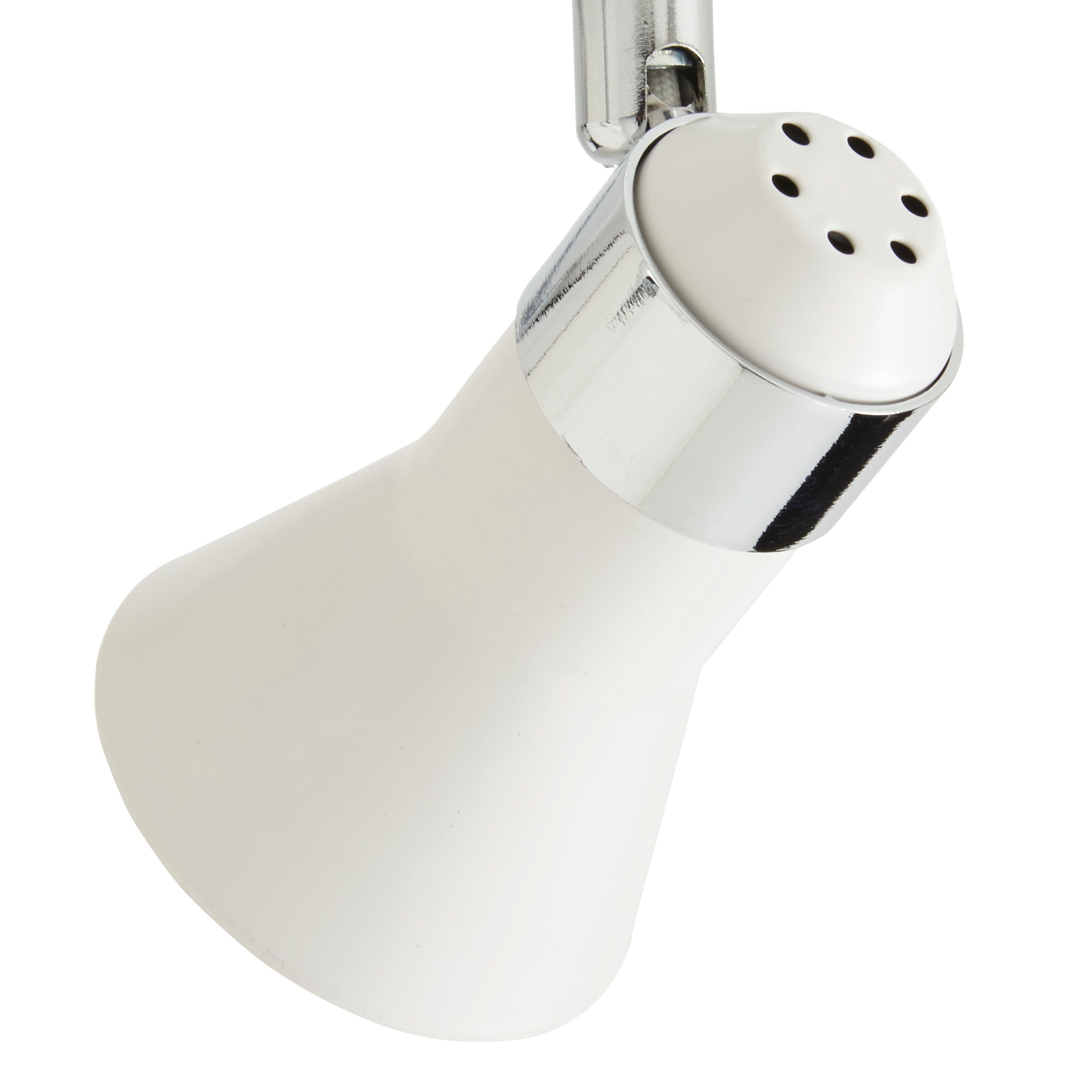 Aphroditus White Chrome effect 3 Light Spotlight