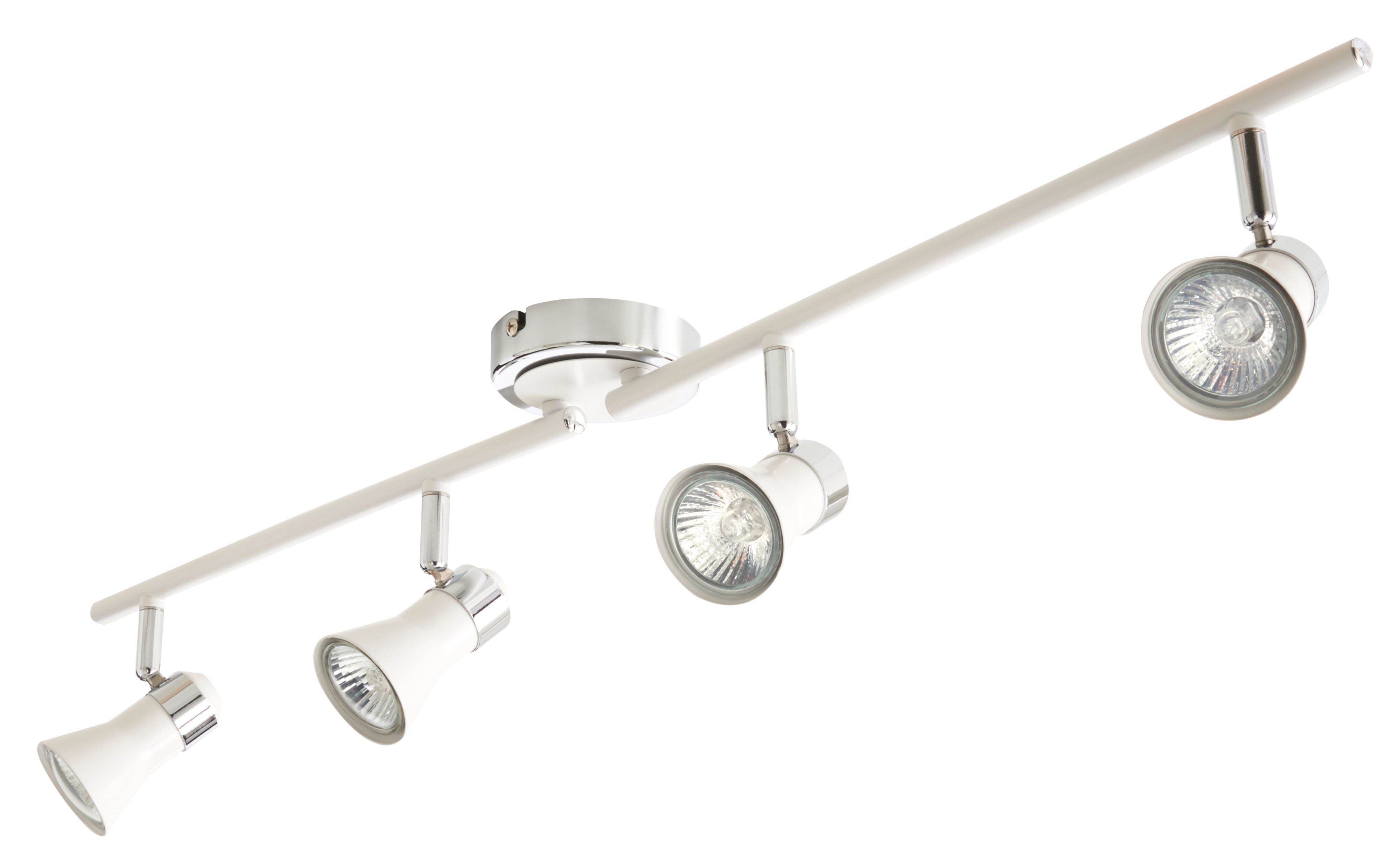 Aphroditus White Chrome effect 4 Light Spotlight
