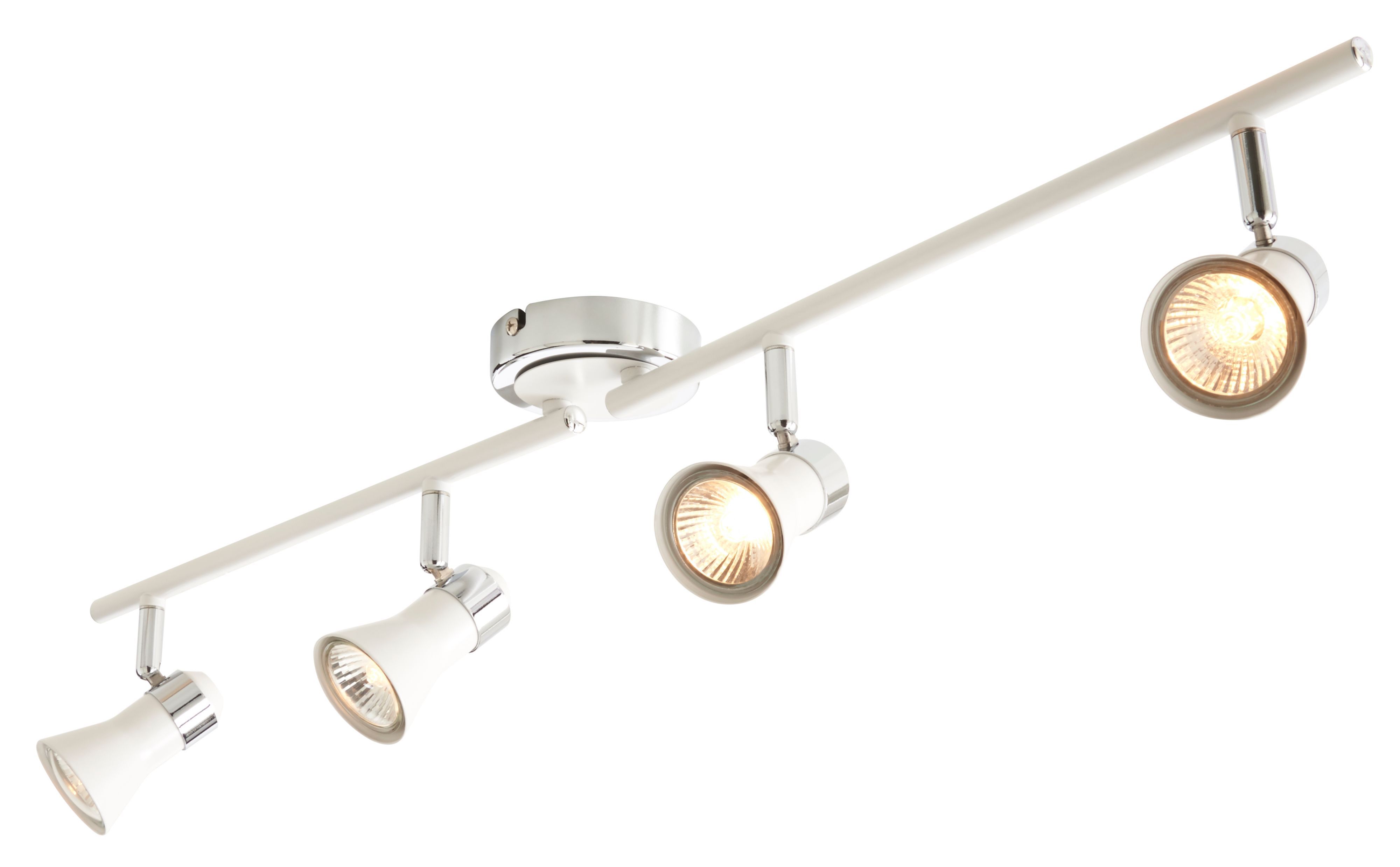 Aphroditus White Chrome effect 4 Light Spotlight