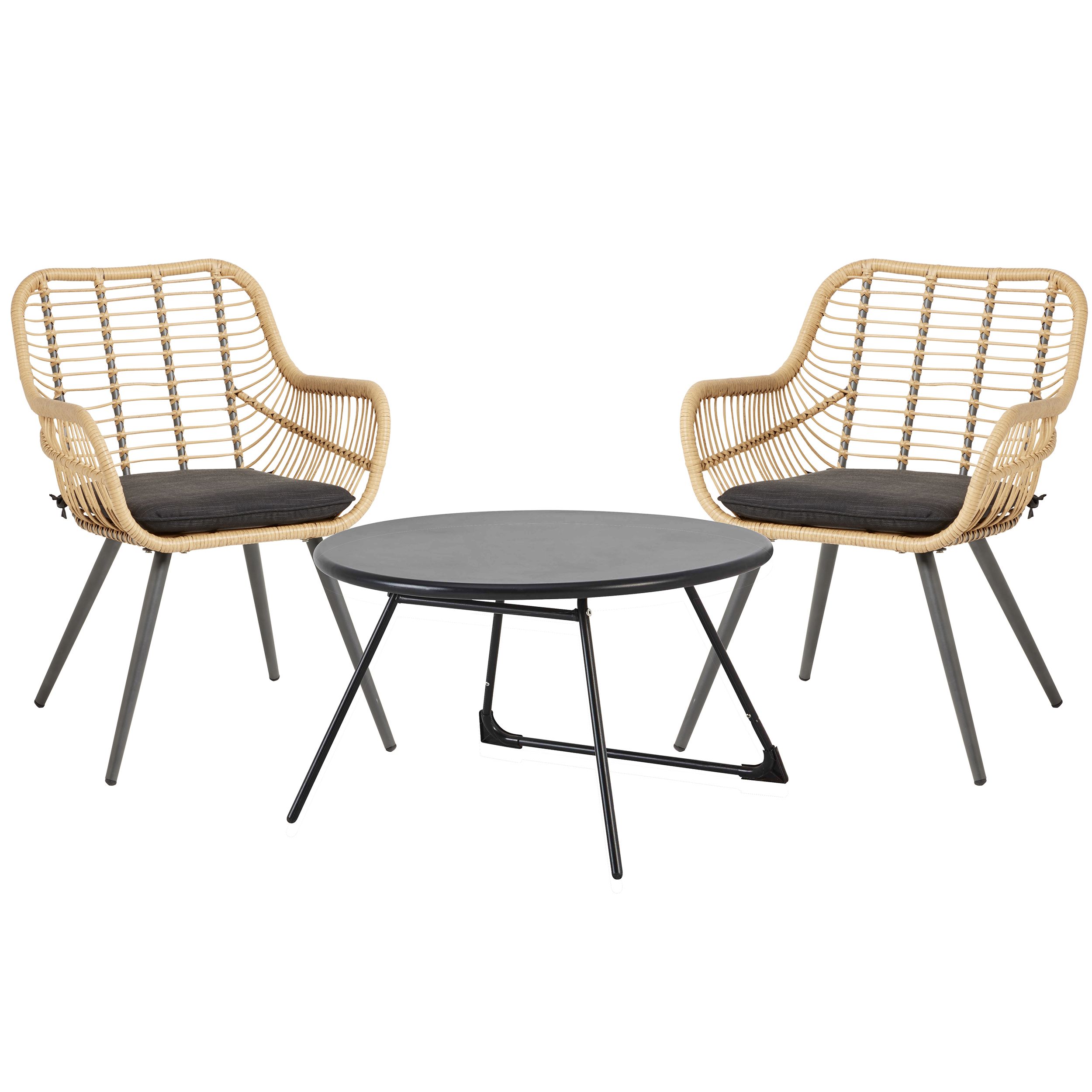 Apolima Metal 2 seater Table & chair set | DIY at B&Q