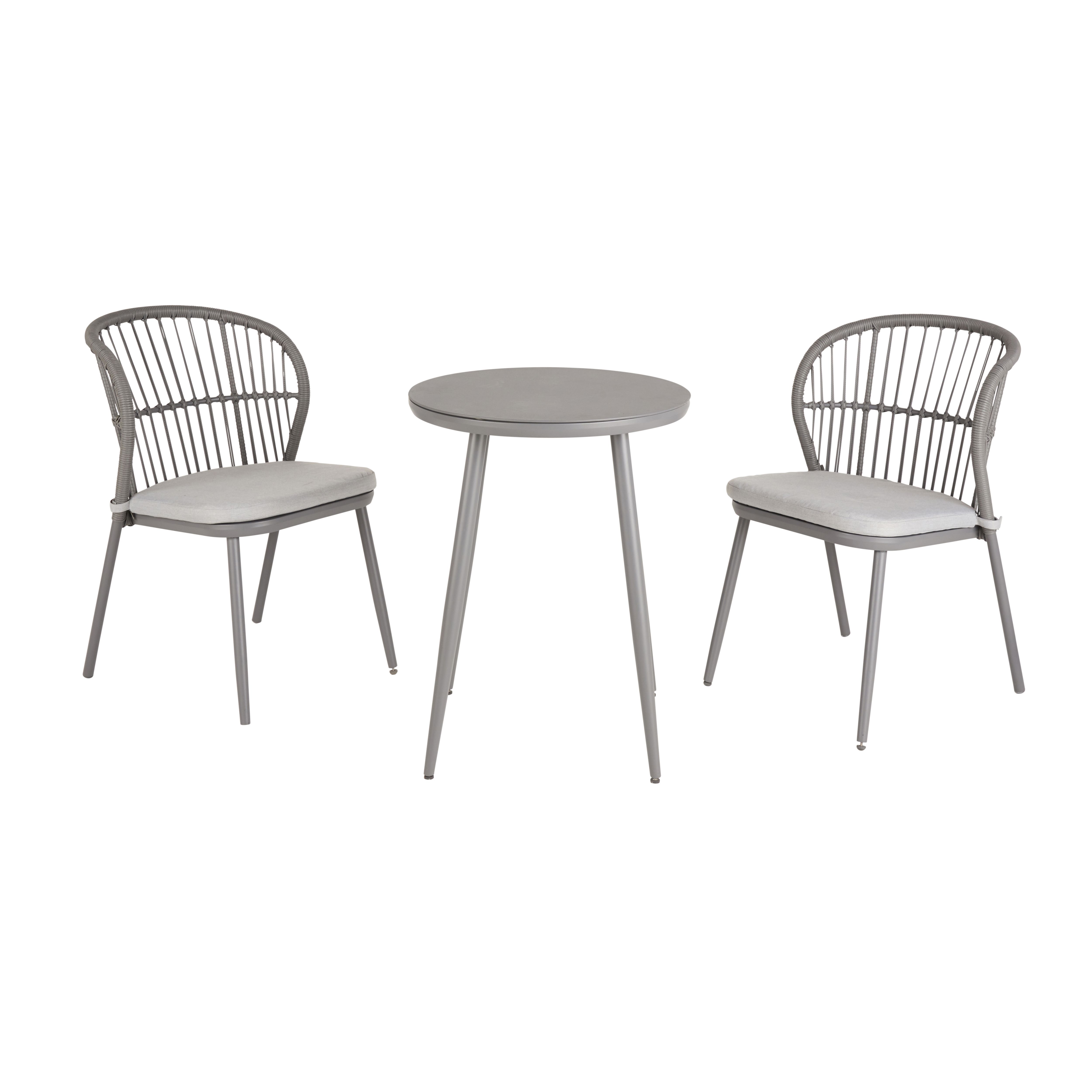 Grey best sale bistro set