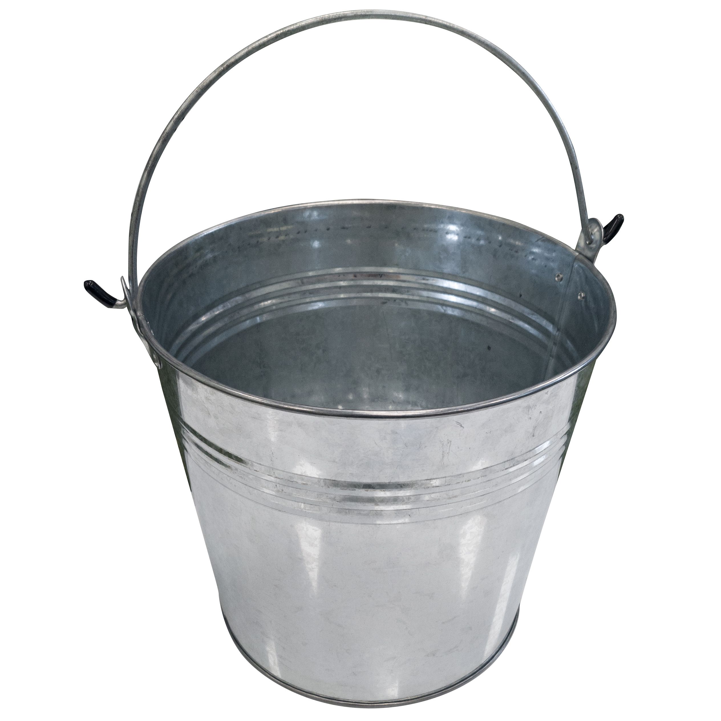 Apollo Gardening Silver Galvanised 14L Bucket
