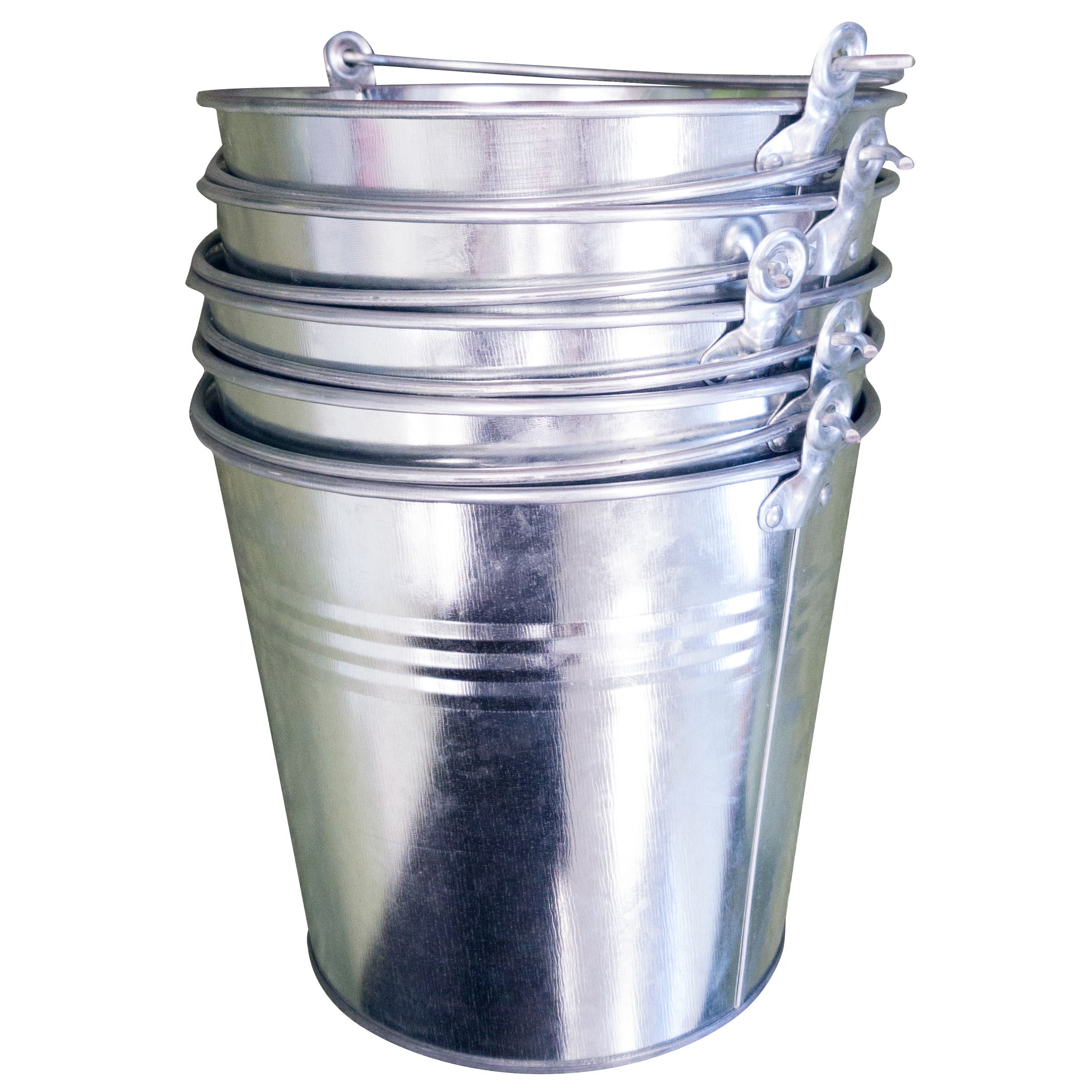 Apollo Gardening Silver Galvanised 14L Bucket