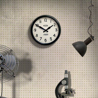 Apollo Retro Black Quartz Clock