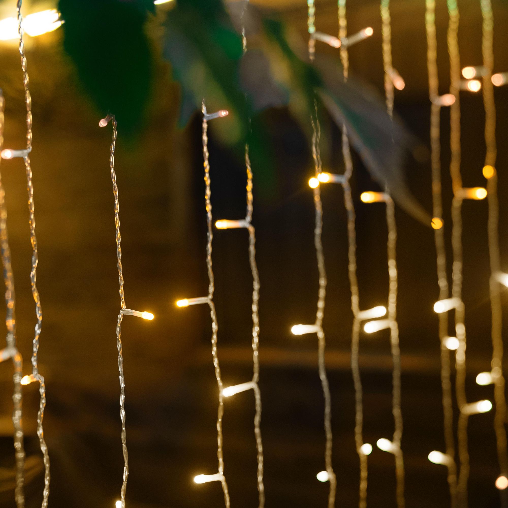 Appam Solar-powered Warm white 300 Integrated LED Outdoor String lights, (L) 6150mm