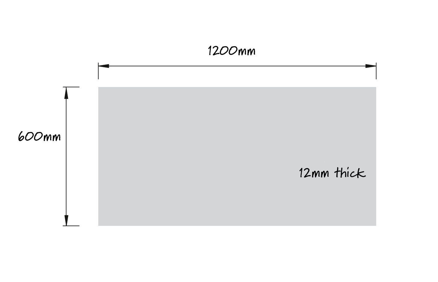 Aquadry Backer board, (L)1200mm (W)600mm (T)12mm