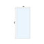 Aquadry Cassien Chrome effect Rectangular Wet room glass screen kit & Ceiling-mounted bar (H)200cm (W)90cm