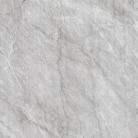 Aquadry Grey Marble effect 1 sided Shower Wall panel kit (L)2400mm (W)1000mm (T)10mm