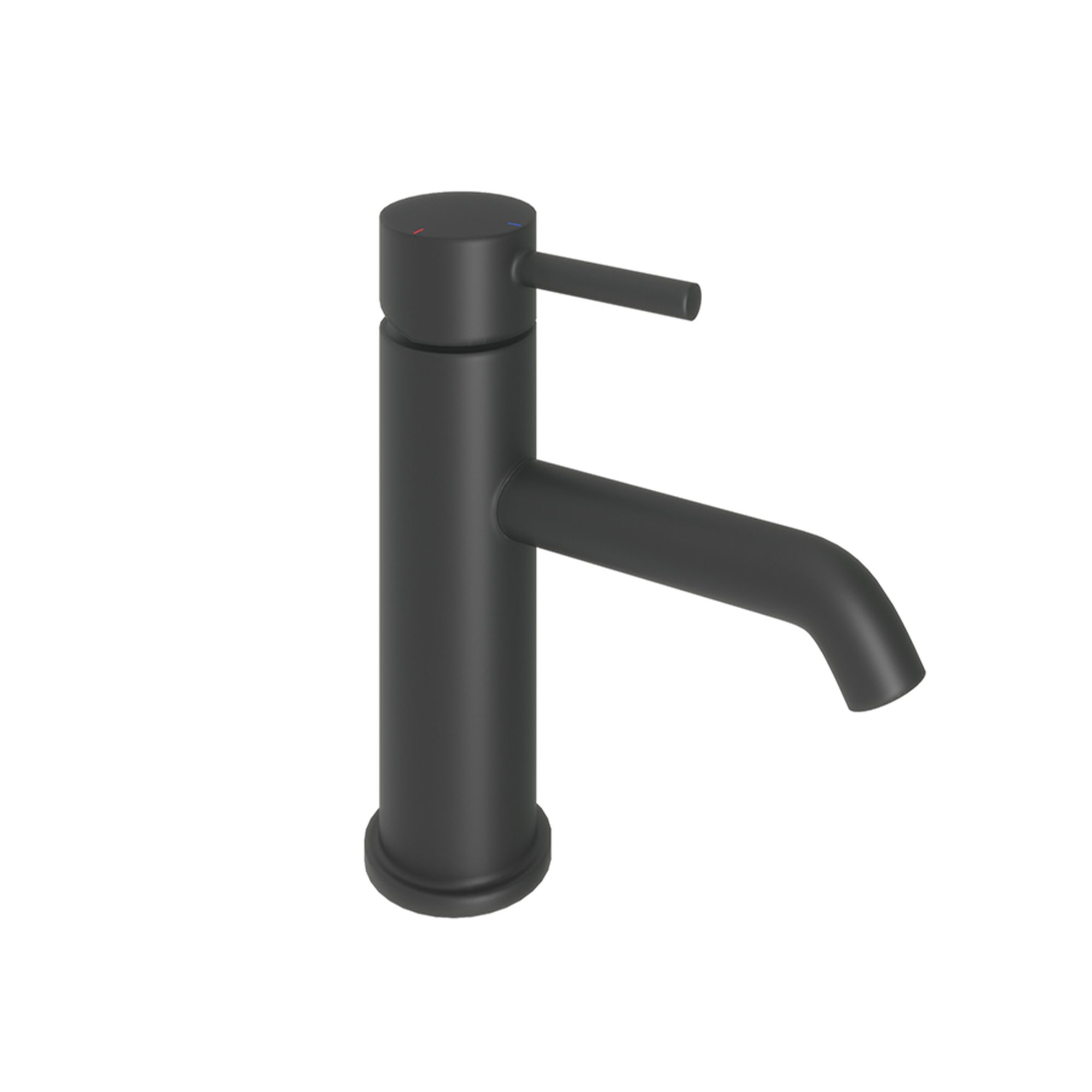 Aquadry Oria 1 lever Matt Black Sink Tap DIY at B&Q